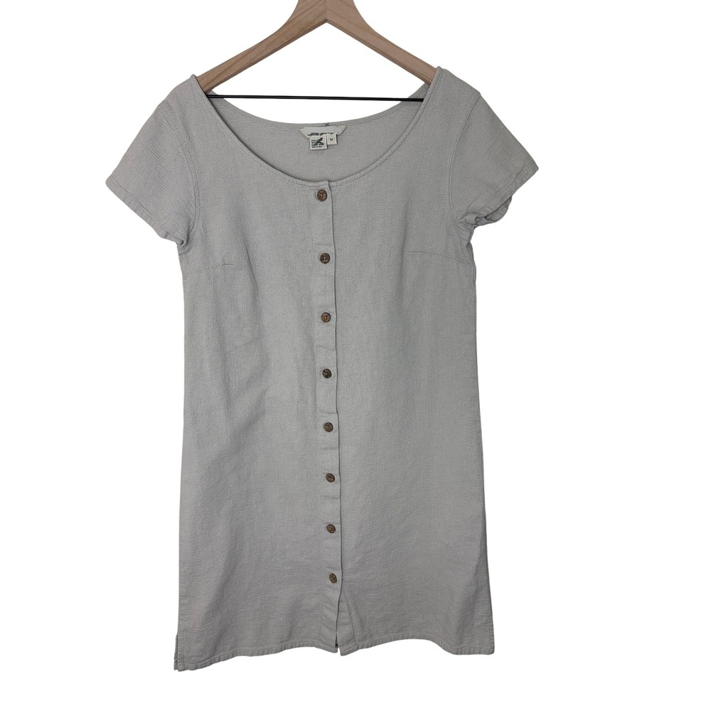 Royal Robbins Women's Cotton Canvas Dress Size Medium‎ Button Front Casual